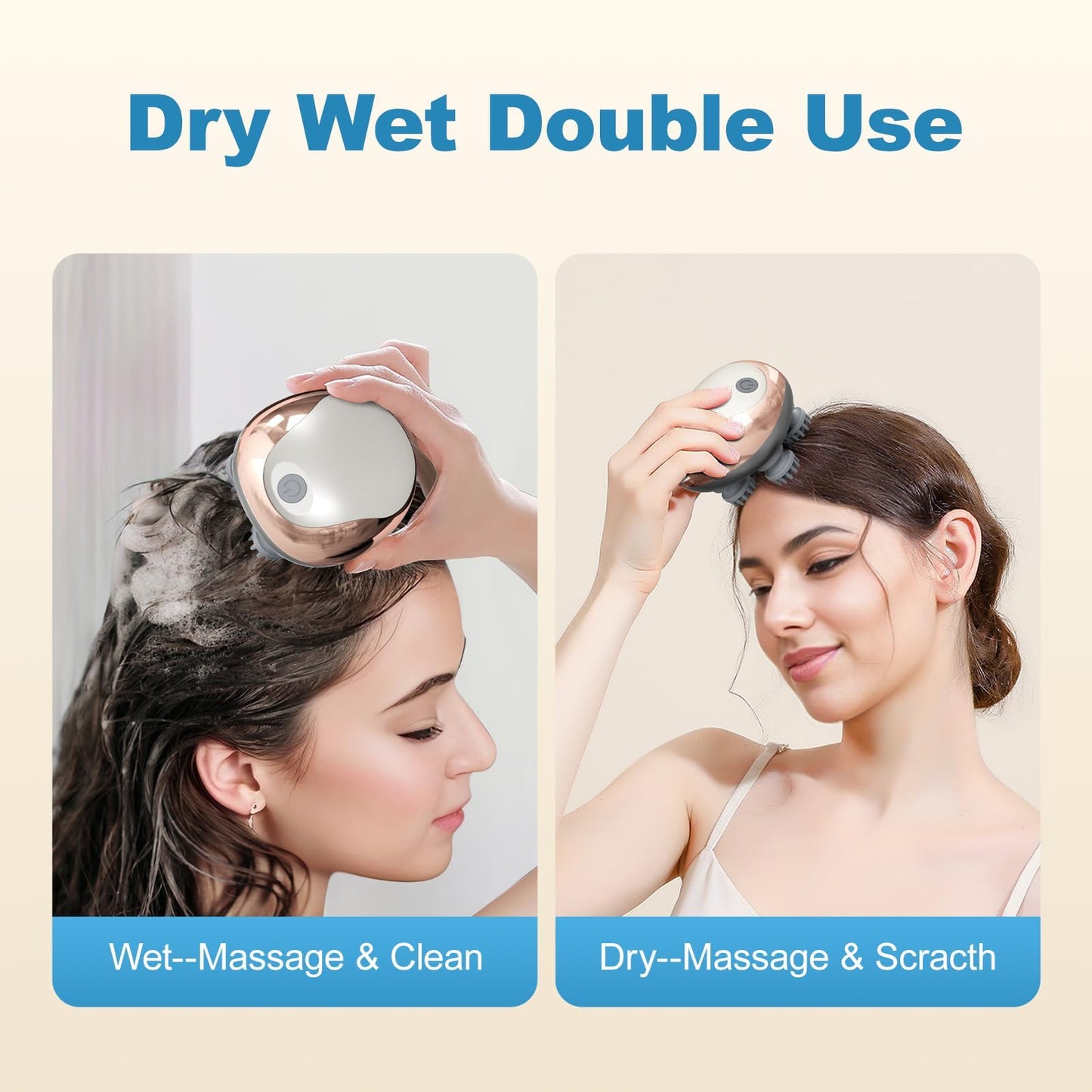 E'ehsaas - Electric Scalp Massager with 4 Removable Claws – Rechargeable, Waterproof & Multi-Purpose - 1 Month Warranty ⭐⭐⭐⭐⭐ (4.9/5) 800 Reviews