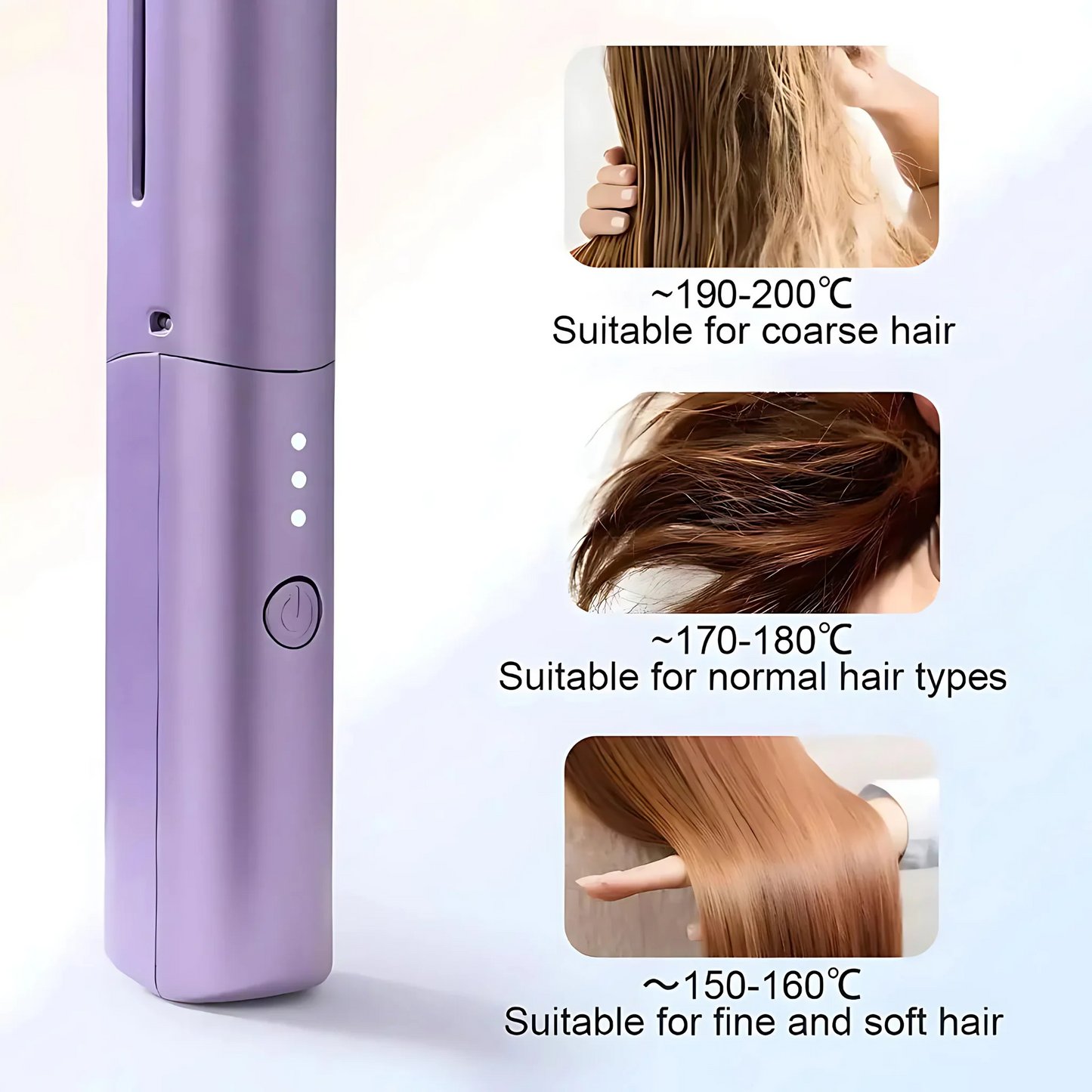 Portable Mini Hair Straightener Comb