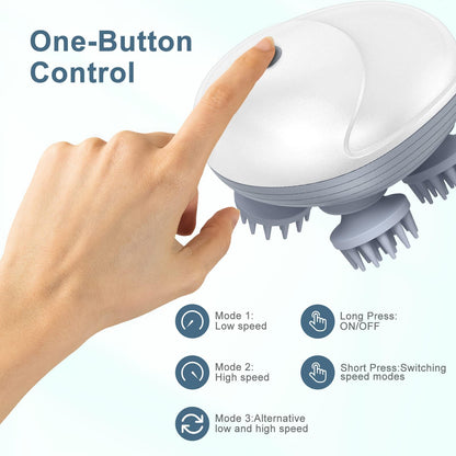 E'ehsaas - Electric Scalp Massager with 4 Removable Claws – Rechargeable, Waterproof & Multi-Purpose - 1 Month Warranty ⭐⭐⭐⭐⭐ (4.9/5) 800 Reviews